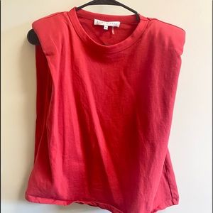 Esther Penn padded shoulder top, size xs